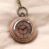 s-l1600 (3) Unique Walnut Wood Pocket Watch with Chain - Japanese Miyota Quartz Gift for Him & Her