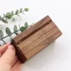 戒指盒4 (4) Handcrafted Solid Walnut Jewelry Box with Real Glass Lid & Velvet 4-Slot Interior