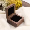戒指盒9 (6) Handcrafted Flat Walnut Wood Double Ring Box with Magnetic Lid for Proposal & Wedding