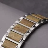 白橡银表带 (1) Whisky Barrel Wood Band for Apple Watch 38/40/41/42/44/45/46/49mm - Recycled Oak Wood & Stainless Steel Strap Series 1-10 Ultra
