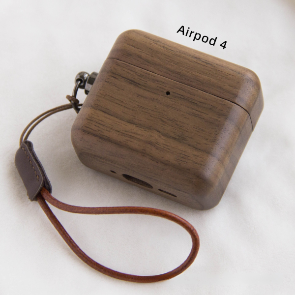 AirPods4-2 Handcrafted Wood Case Cover for AirPods 3 & AirPods 4