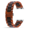Handcrafted Solid Wood Band Compatible with Apple Watch Series 10 9 8 Ultra 2 1 SE - Quick Release Natural Wooden Strap (38mm-49mm)