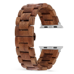 Handcrafted Solid Wood Band Compatible with Apple Watch Series 10 9 8 Ultra 2 1 SE - Quick Release Natural Wooden Strap (38mm-49mm)