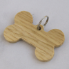 llB0L9CC Blank Wooden Pet Name Tags for Laser Engraving - Natural Olive, Walnut & Oak Silent DIY ID Tags for Dog & Cat Collars