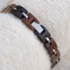 产品图1 Multi-Wood Beaded Stainless Steel Bracelet for Couples