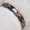 产品图4 Multi-Wood Beaded Stainless Steel Bracelet for Couples