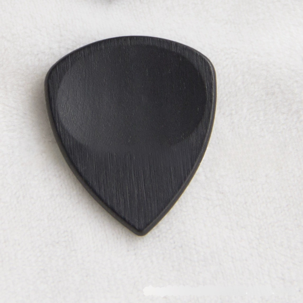 Handcrafted Ergonomic Wooden Guitar Pick with Thumb Recess - Walnut, Ebony, Olive & Rosewood