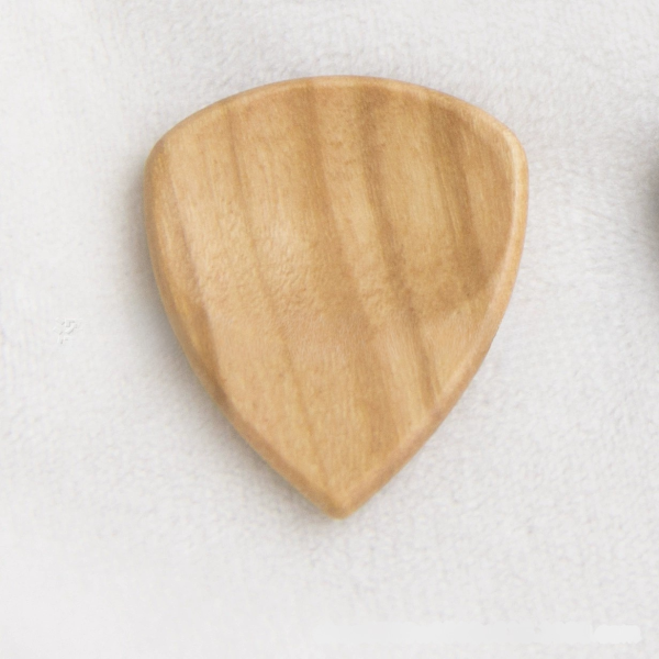 Handcrafted Ergonomic Wooden Guitar Pick with Thumb Recess - Walnut, Ebony, Olive & Rosewood