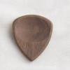 Handcrafted Ergonomic Wooden Guitar Pick with Thumb Recess - Walnut, Ebony, Olive & Rosewood