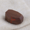吉他收纳盒2 (2) Handcrafted Rhombus Solid Wood Guitar Pick Box - Single-Block Magnetic Case