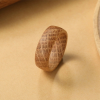 戒指9-3 Handcrafted Solid Wood Ring - Olive Wood & Whiskey Barrel Unisex Band