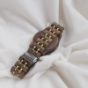 手表7 (4) Men's Solid Walnut Wood & Gold Metal Chronograph Watch with Japanese Miyota Movement