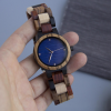 手表8 (3) Unisex Colorful Solid Wood Watch with Iridescent Mother-of-Pearl Dial