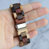 手表8 (4) Unisex Colorful Solid Wood Watch with Iridescent Mother-of-Pearl Dial
