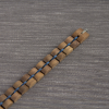 手链7-5 Handcrafted Solid Wood Segmented Bracelet - Green Sandalwood & Exotic Hardwoods