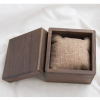 Handcrafted Single-Block Solid Walnut Wood Watch Box with Cushion - No Veneers